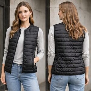 Superdry Studios‎ Womens Black Quilted Liner Jacket Puffer Ripstop XS US 4